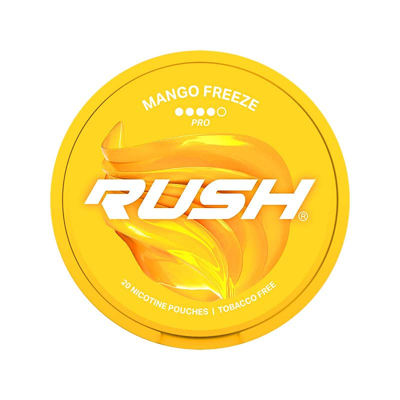 rush pro 16mg snus nicotine pouches mango freeze