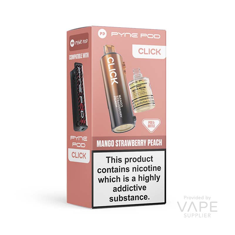 Pyne Pod Click 50K Mango Strawberry Peach 20mg Prefilled Pods