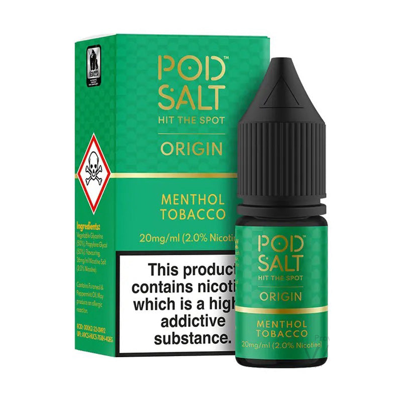 Pod Salt Origin Menthol Tobacco Nic Salts