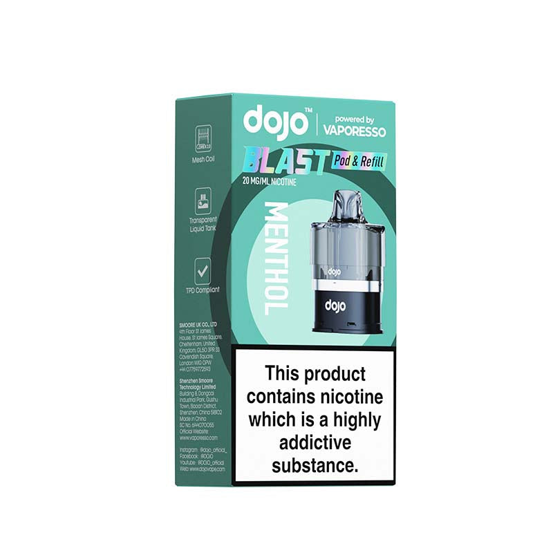vaporesso dojo blast 6000 pods menthol