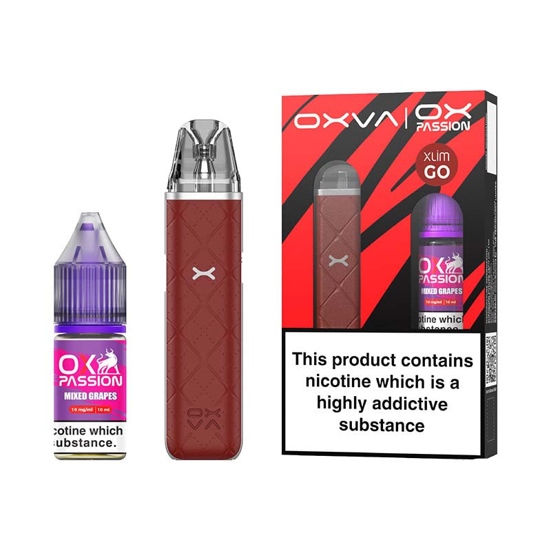 mixed grapes ox passion nic salt red oxva xlim go pod kit bundle