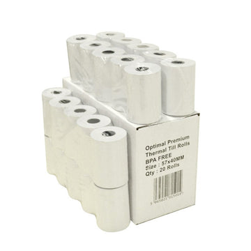 Optimal Premium Thermal Till Rolls 57 x 40mm