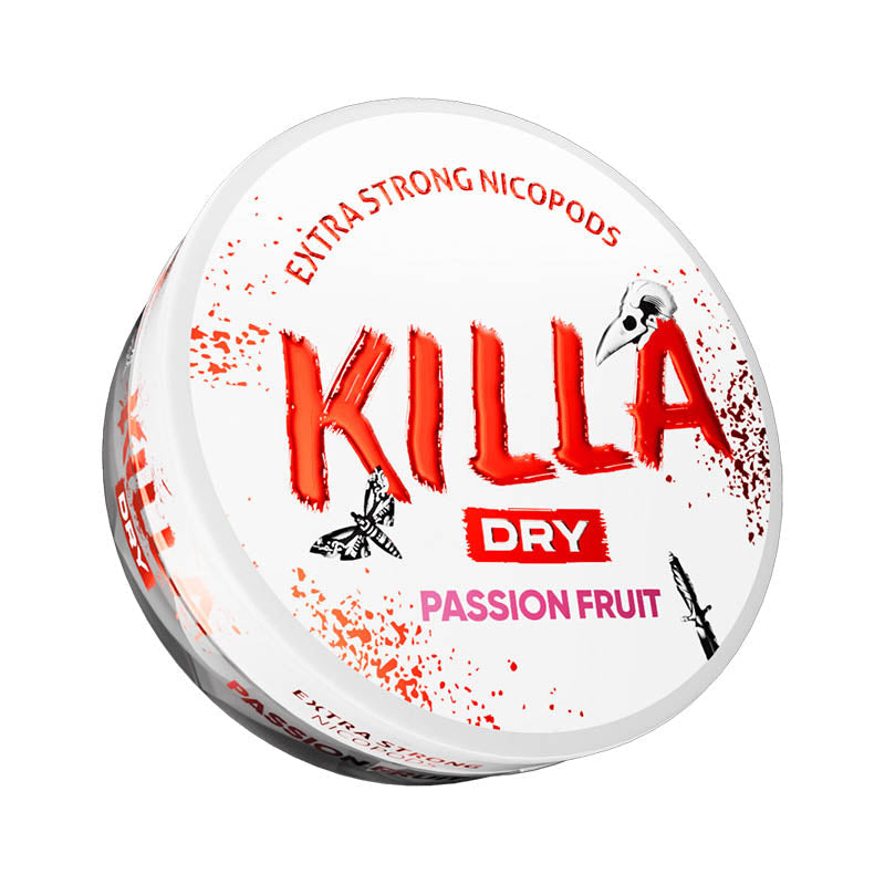 killa dry 16mg nicotine pouches passion fruit