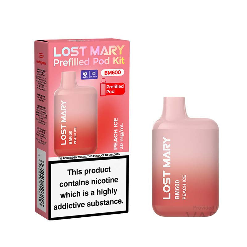 Lost Mary BM600 Prefilled Pod Kit Peach Ice