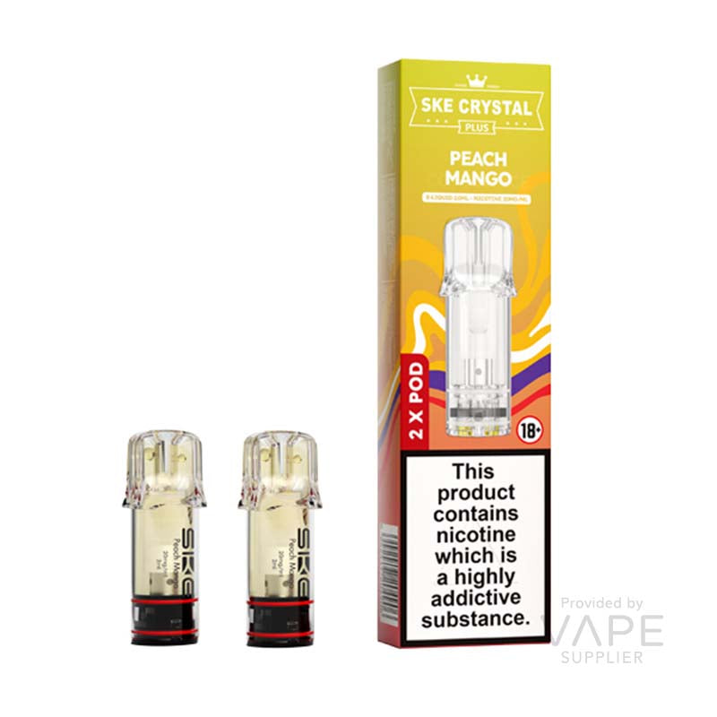 SKE Crystal Plus Peach Mango 20mg Prefilled Pods