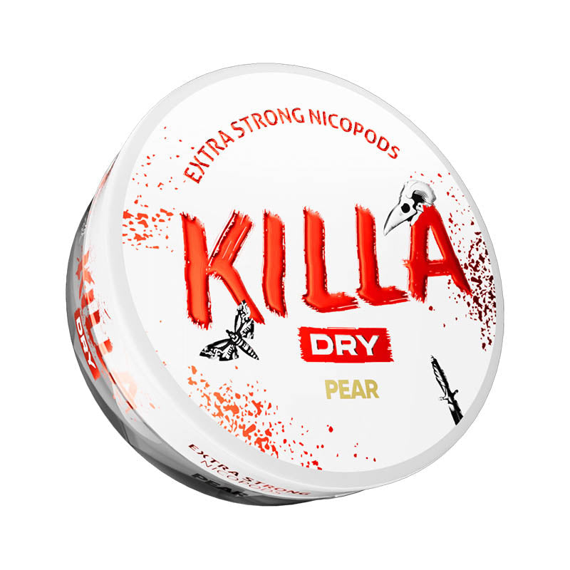 killa dry 16mg nicotine pouches pear