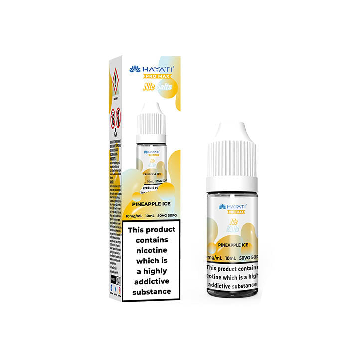 hayati pro max nic salt eliquid 20mg pineapple ice