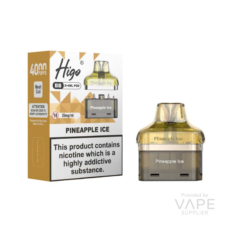 Higo Higo BB Pod Pineapple Ice Pre-Filled Vape Pods