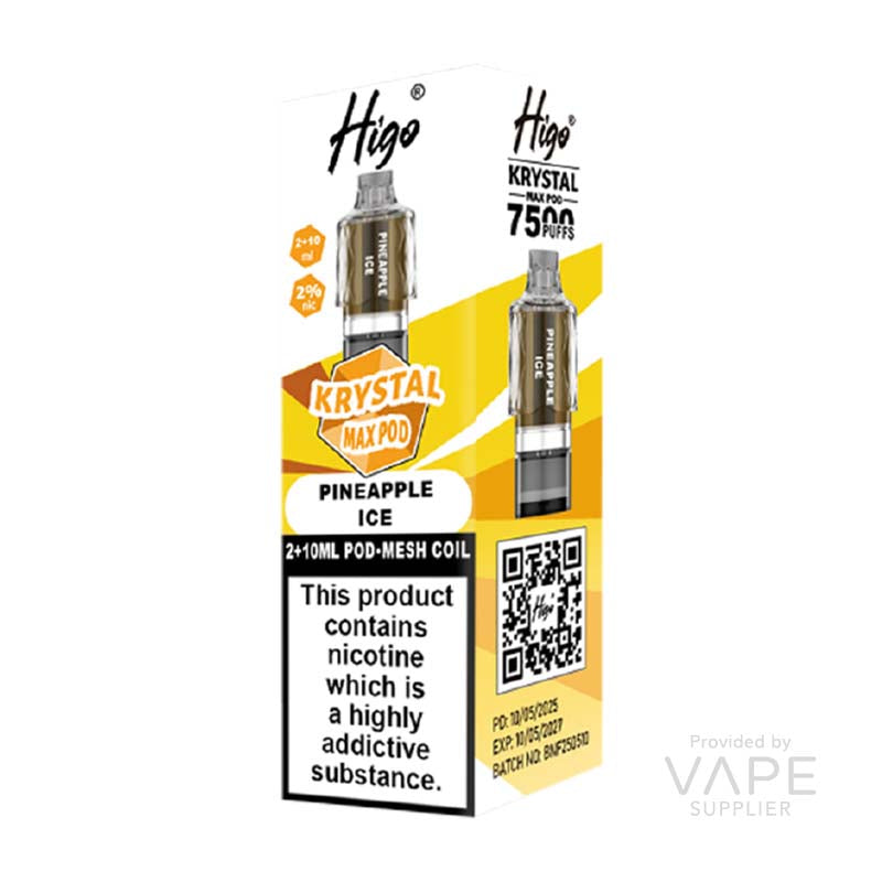 Higo Krystal Max Pineapple Ice 20mg Prefilled Pods