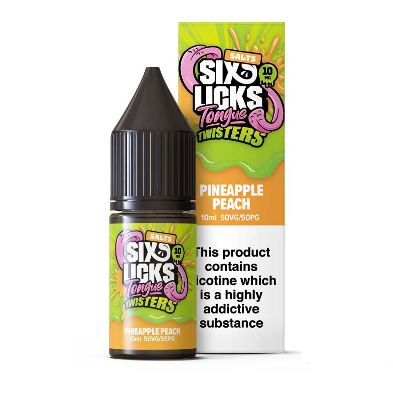 six licks 10mg nic salt lemon lime