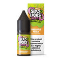 six licks 10mg nic salt pineapple peach