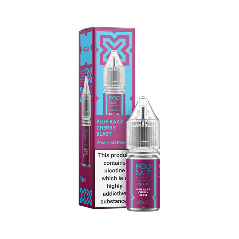 pod salt nexus 20mg blue razz cherry blast