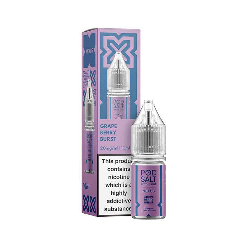 pod salt nexus 20mg grape berry burst