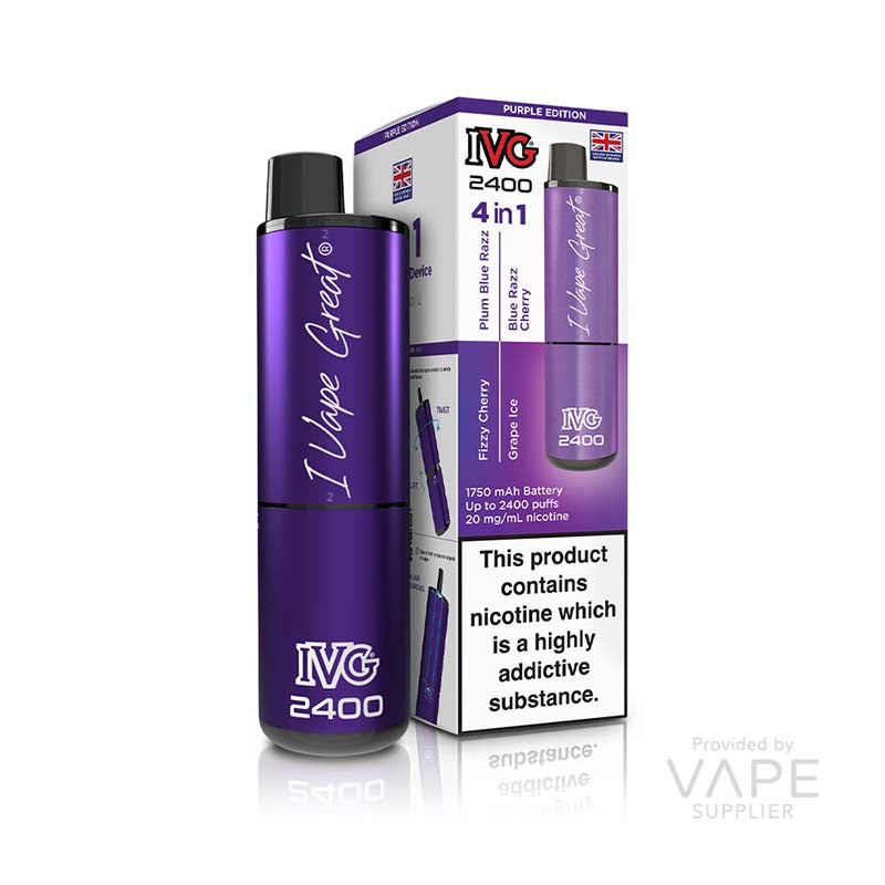 ivg 2400 4 in 1 20mg rechargeable pod kit