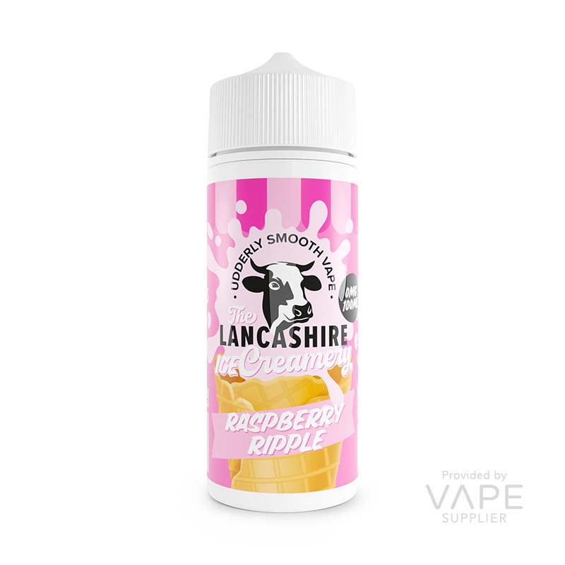 Lancashire Creamery Shortfills Raspberry Ripple 100ml Shortfill E-liquid