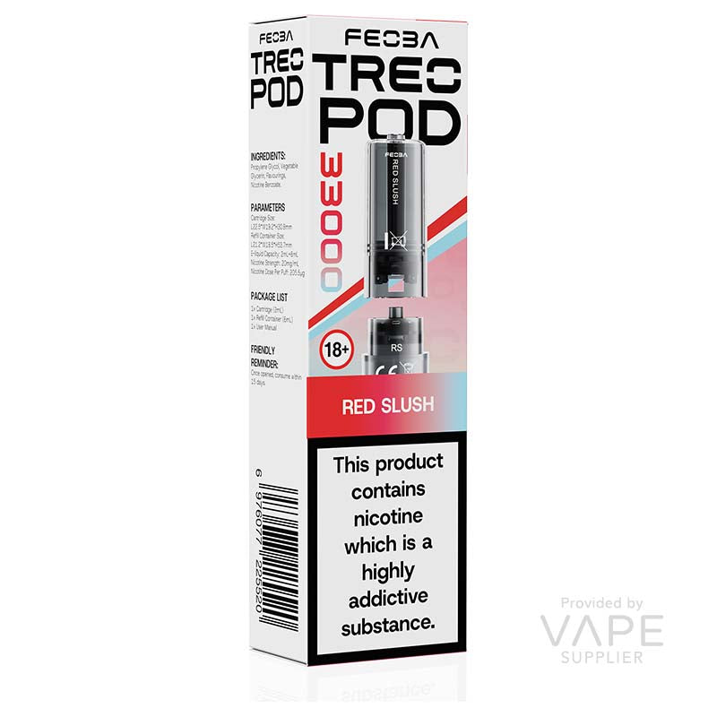 Feoba Treo 33K Red Slush 20mg Prefilled Pods