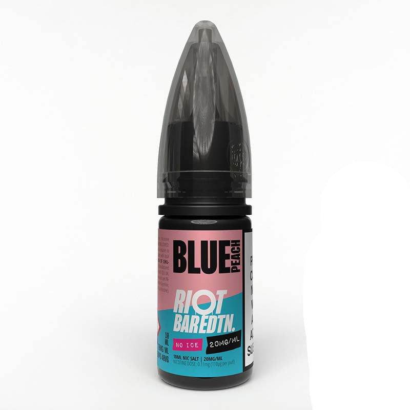 blue peach riot eliquid bar edition nic salt 20mg