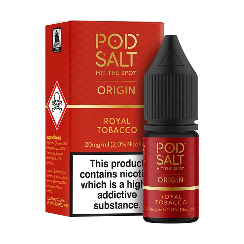 Pod Salt Origin Royal Tobacco Nic Salts