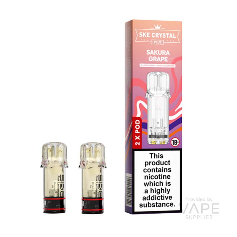 SKE Crystal Plus Sakura Grape 20mg Prefilled Pods