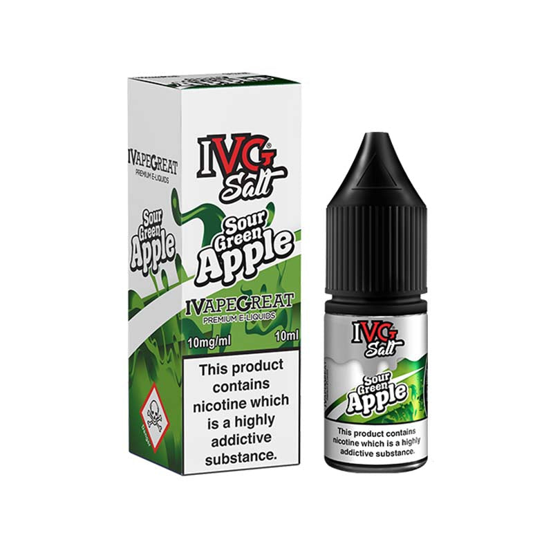Sour Green Apple by IVG - 10ml - Nic Salt 10mg