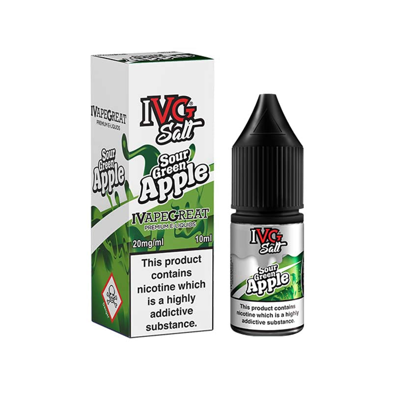 Sour Green Apple by IVG - 10ml - Nic Salt 20mg