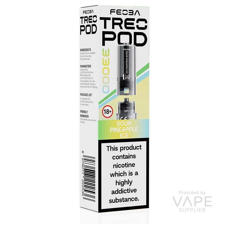 Feoba Treo 33K Sour Pineapple Ice 20mg Prefilled Pods