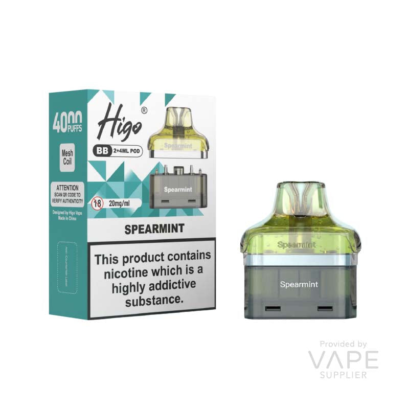 Higo Higo BB Pod Spearmint Pre-Filled Vape Pods