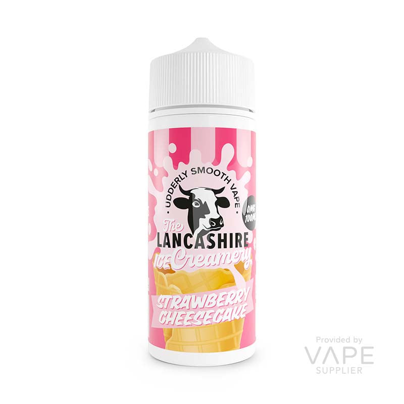 Lancashire Creamery Shortfills Strawberry Cheesecake 100ml Shortfill E-liquid