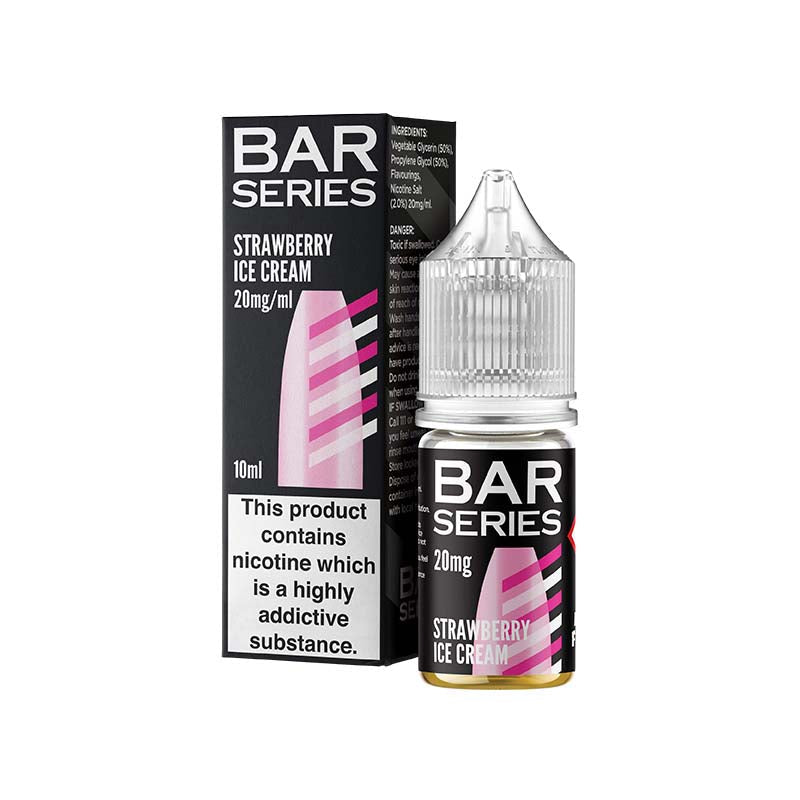 bar series 20mg nic salt strawberry ice cream