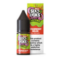 six licks 20mg nic salt strawberry melon