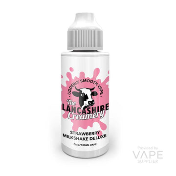 The Lancashire Creamery Strawberry Milkshake Deluxe 100ml Shortfill