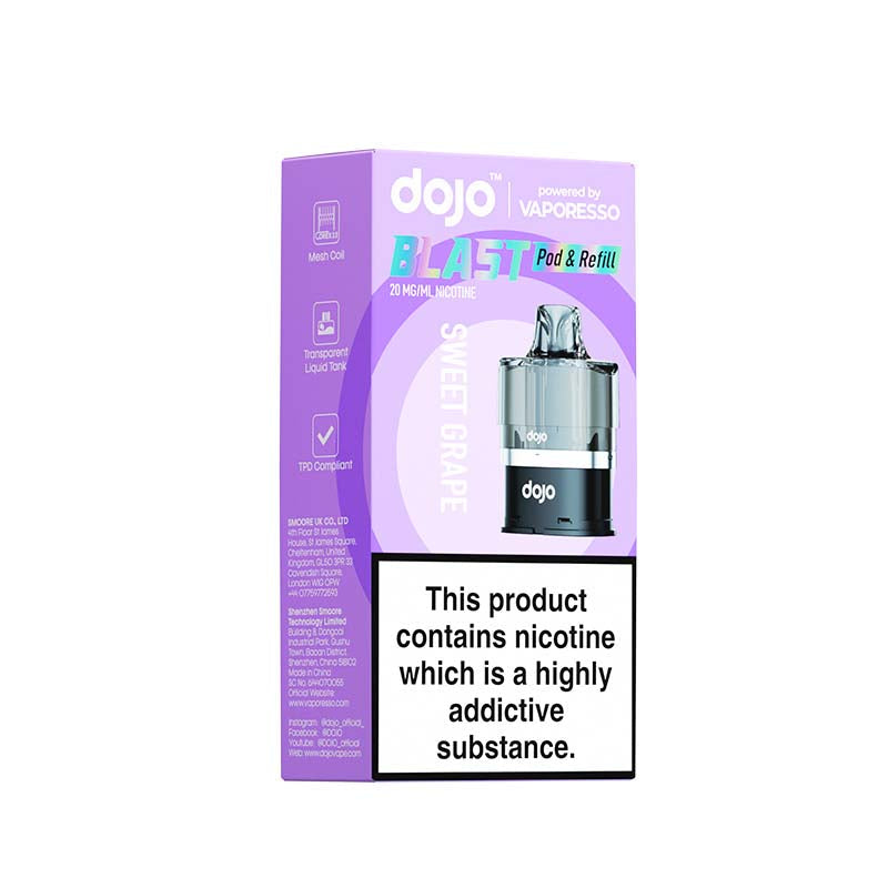 vaporesso dojo blast 6000 pods sweet grape