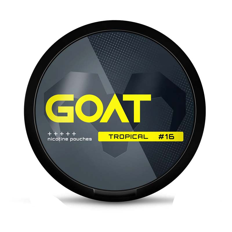 goat nicotine pouches 16mg tropical