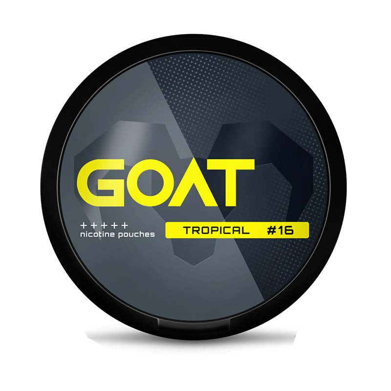 goat nicotine pouches 16mg tropical