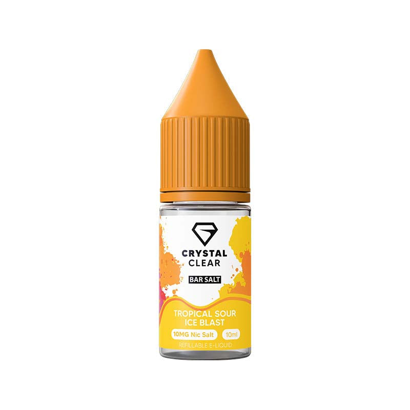 crystal clear 20mg nic salt tropical sour ice blast