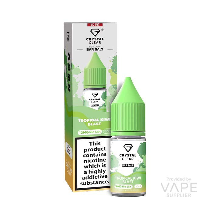 crystal clear nic salt tropical kiwi blast