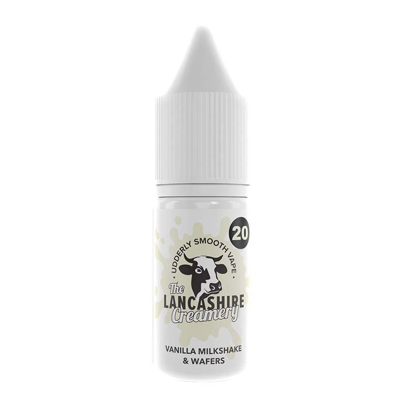 Lancashire Creamery Vanilla Milkshake Wafers 20mg Nic Salt E-liquid