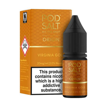 Pod Salt Origin Virginia Gold Nic Salts Original Recipe