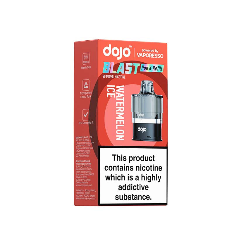 vaporesso dojo blast 6000 pods watermelon ice