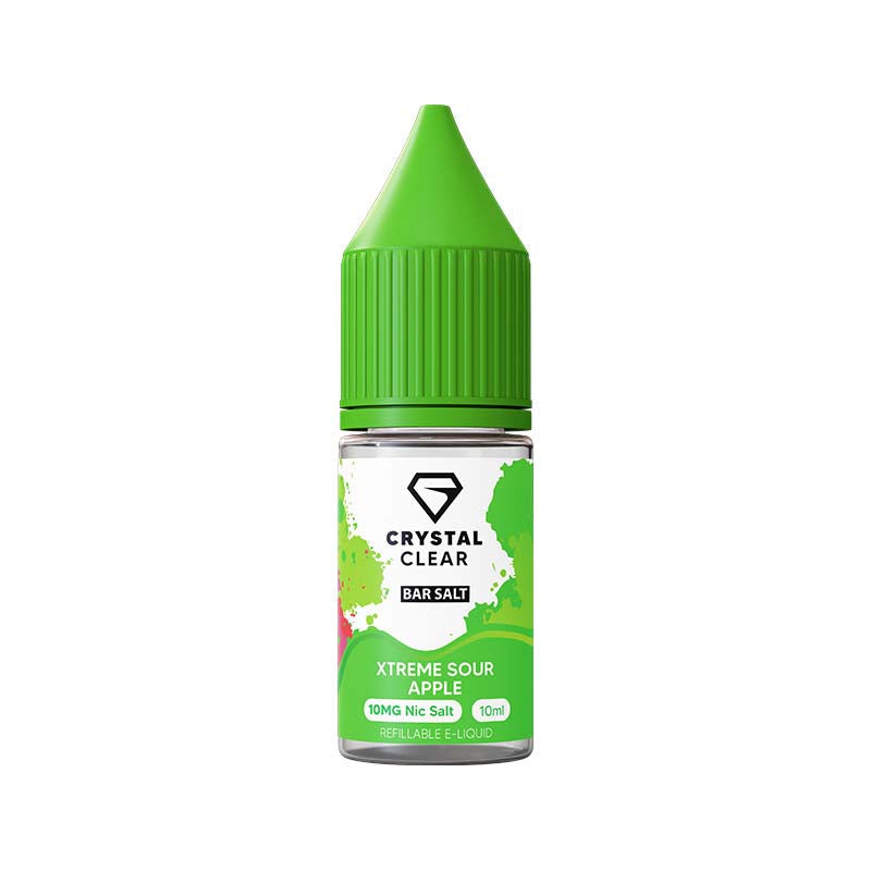 crystal clear 20mg nic salt xtreme sour apple