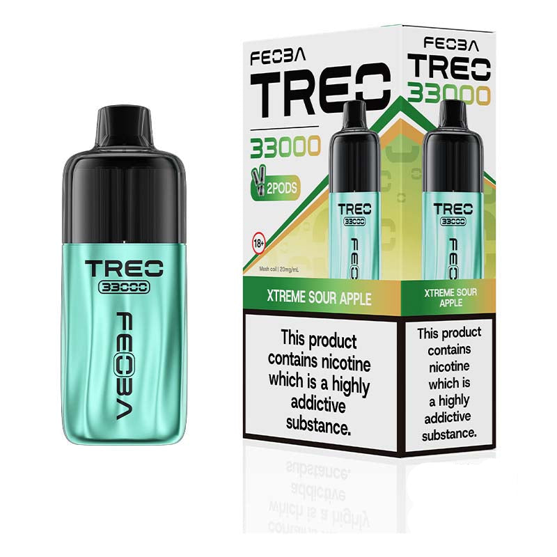 Feoba Treo 33K 20mg Prefilled Pod Kit Xtreme Sour Apple