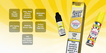 Dinner Lady Key Lime Tart Nic Salt