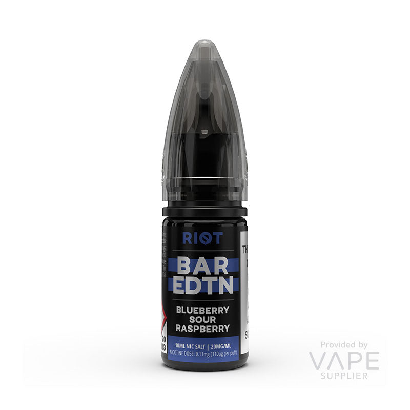 Riot Squad Blueberry Sour Raspberry Bar Edition Nic Salt