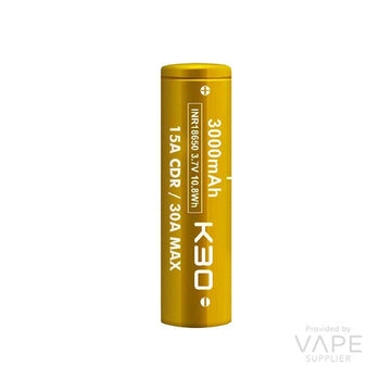Vapcell K30 18650 3000mAh Rechargeable Battery