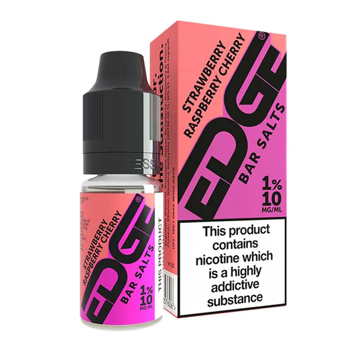 Edge Bar Salts Strawberry Raspberry Cherry Ice Nic Salts