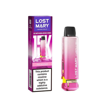 Lost Mary Nera15 Pink Lemonade Prefilled Vape Pods