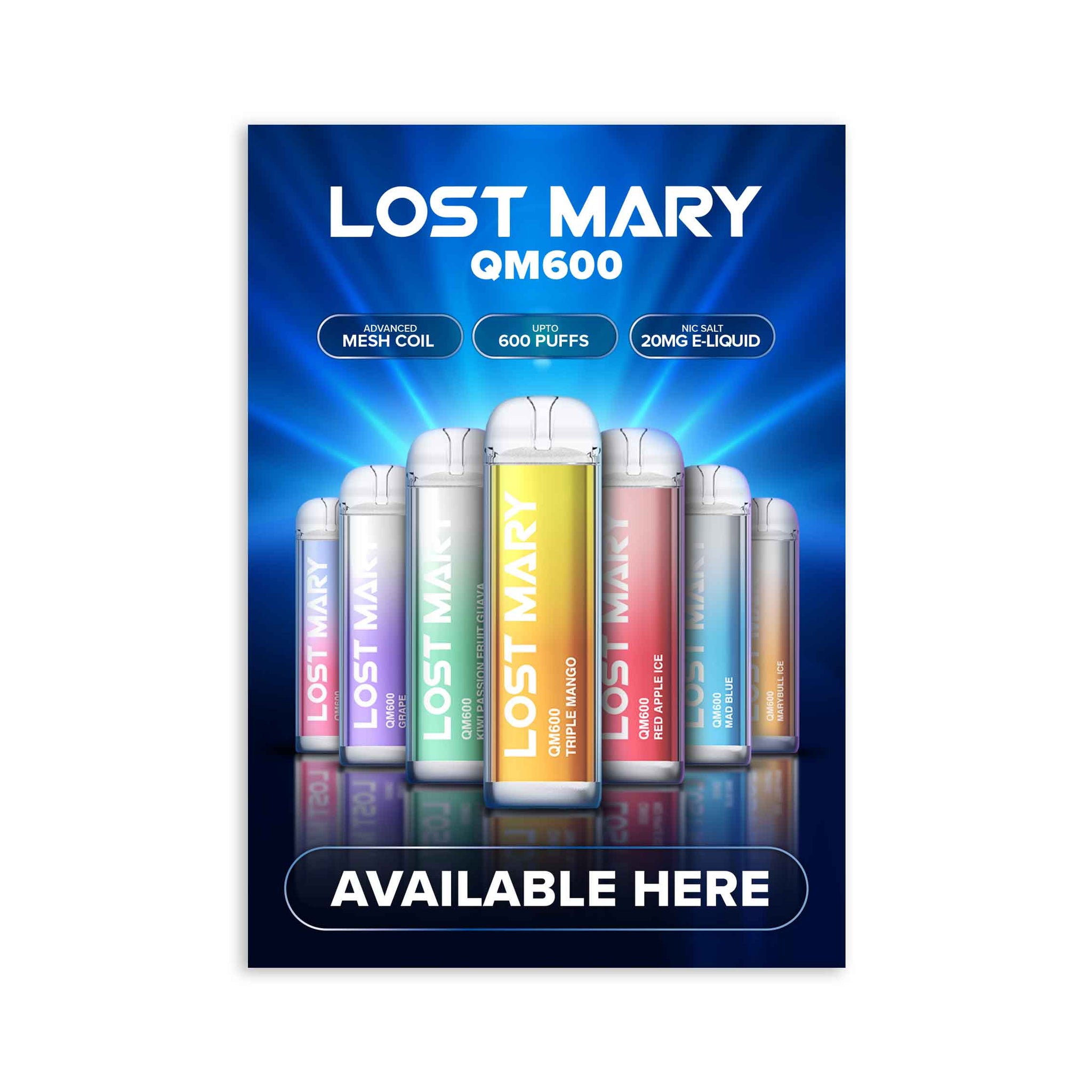 Lost Mary QM600 - POS - Poster (Available Here)
