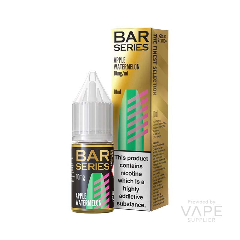 major flavor bar series nic salt 10mg apple watermelon gold edition