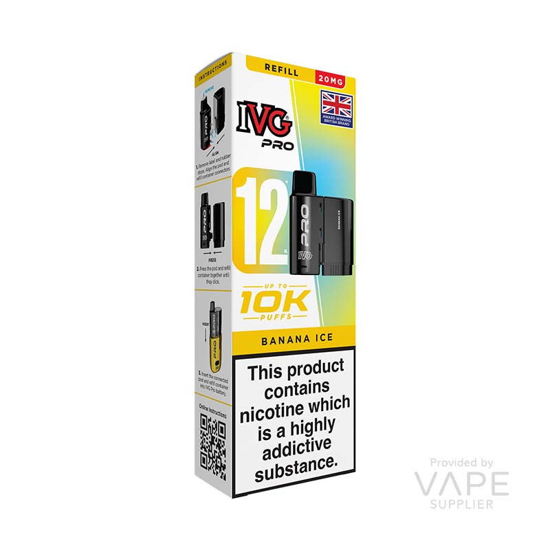 IVG Pro 12 Banana Ice 20mg Prefilled Pods