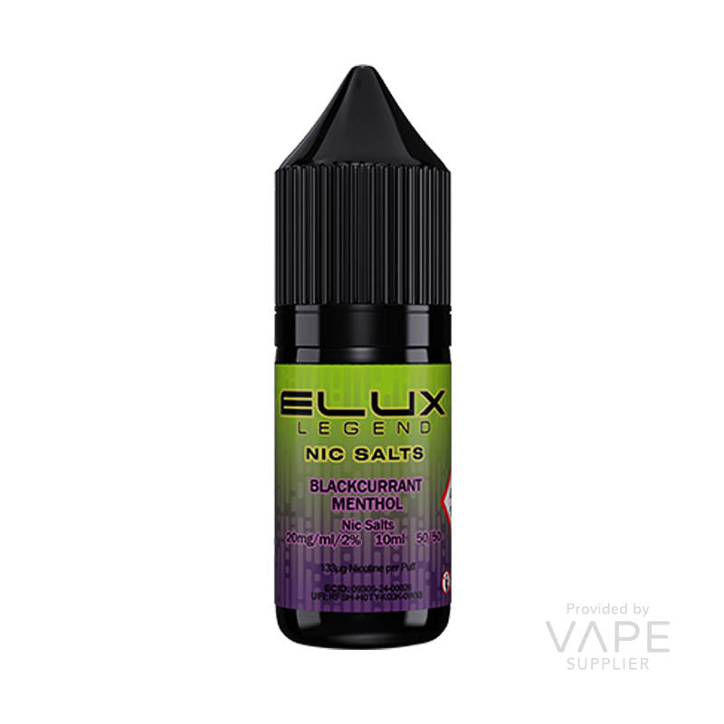 elux legend nic salts 20mg blackcurrant menthol